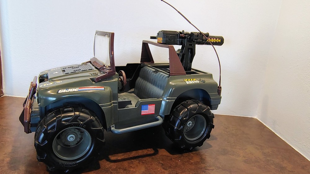 VINTAGE HASBRO 1993 G.I. JOE RHINO GPV JEEP MILITARY VEHICLE