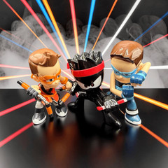 Lot of 3 Ninja Kidz Series 1 Blind Bag TV Action Figures Toys 2.5” A65