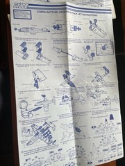 80’s GI Joe Cobra Blueprints Cobra Rattler, Dragonfly, Chameleon And Snow Cat