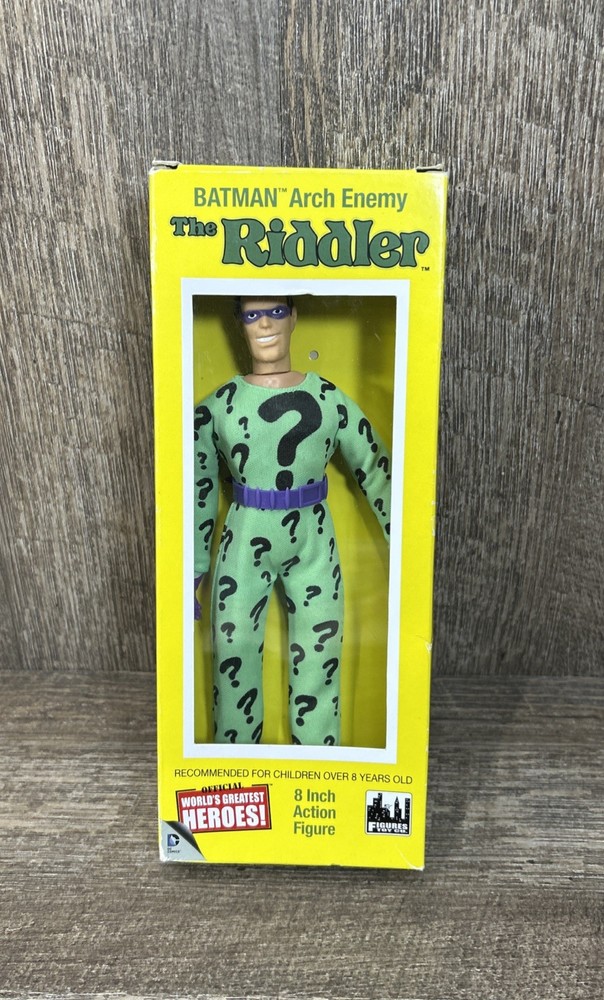 Worlds Greatest Heroes! Batman Arch Enemy The Riddler 8” Retro Action Figure