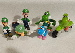 Jakks NINTENDO & SONIC figure lot Mario Yoshi Mega Man Zero video game figures
