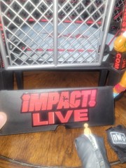 Huge TNA Jakks Six Sided Steel Cage Ring Extremely Rare WWE WWF WCW MATTEL ELITE
