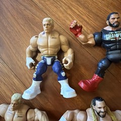 Lot Of 4 Mattel WWE Knuckle Crunchers Rebound Ring Costco Exclusive Figure