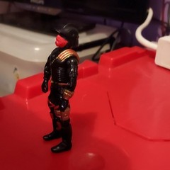 GI Joe Hasbro 1988 Cobra Black Red Gold Action Figure Plastic