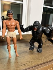 Big Jim Mattel Tarzan Tiger Grip Hands Knife Josh Jeff Jack Gorilla P.A.C.K.