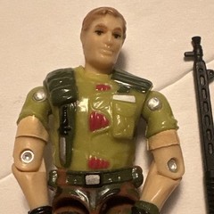 1997 Gi Joe Stars and Strips 3.75″ Rock N Roll v5 Figure Complete w/ Filecard