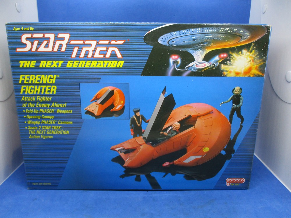 Vintage 1989 Star Trek The Next Generation Ferengi Fighter open box