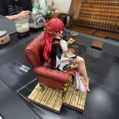 New Honkai Star Rail Himeko Anime Figure Gk Statue Sofa Sitting Pose Desktop