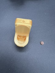 Sasquatch Bigfoot Figurine Scrolling And On A Golden Throne!