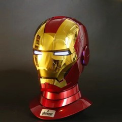 Iron Man Gold MK5 Helmet Electronic Voice Activated Open&Close Mask Autoking New