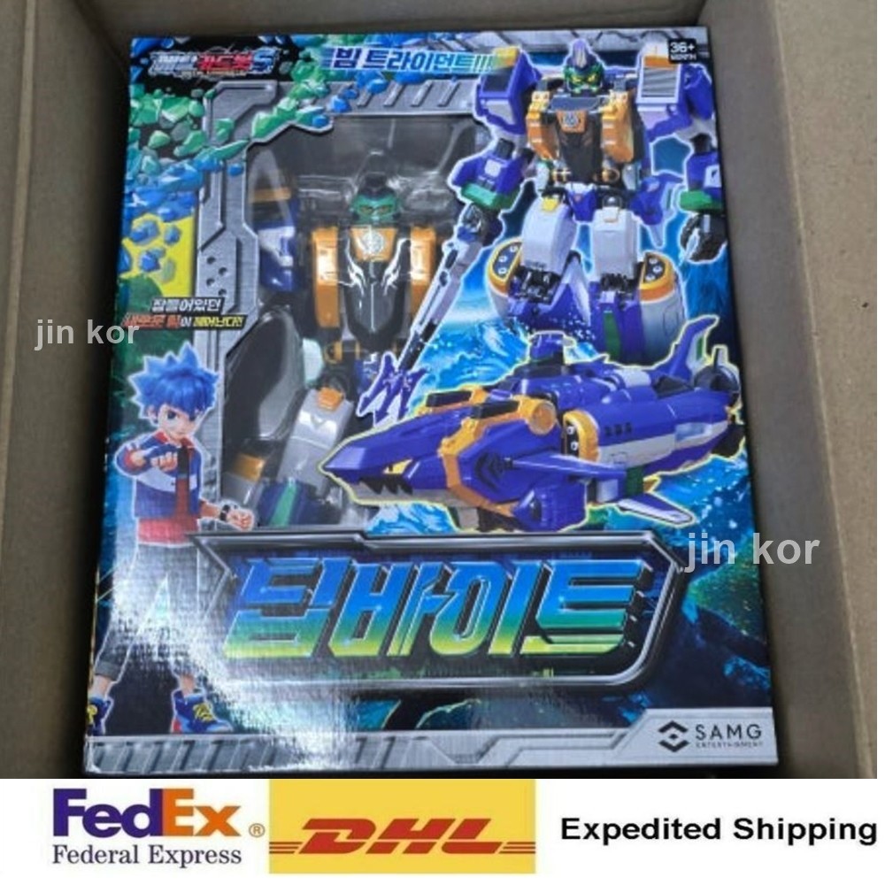 Metal Cardbot S DEEP BITE Transforming Shark Adult Collectible Figure + Express