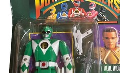 VTG 1994 Bandai Auto Mighty Morphin Power Rangers Green Ranger Tommy Figure Read