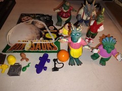 Disney Dinosaurs TV Show Figure Set Lot COMPLETE 6 SINCLAIR FAMILY 1991 HASBRO