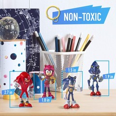 Sonic The Hedgehog Action Figures 12PCS Sonic Party Favors Cake Toppers 2.5inch