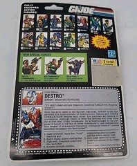 *READ* *CUT CARD* 1991 G.I. Joe Destro Enemy Weapons Supplier + Launcher Sealed