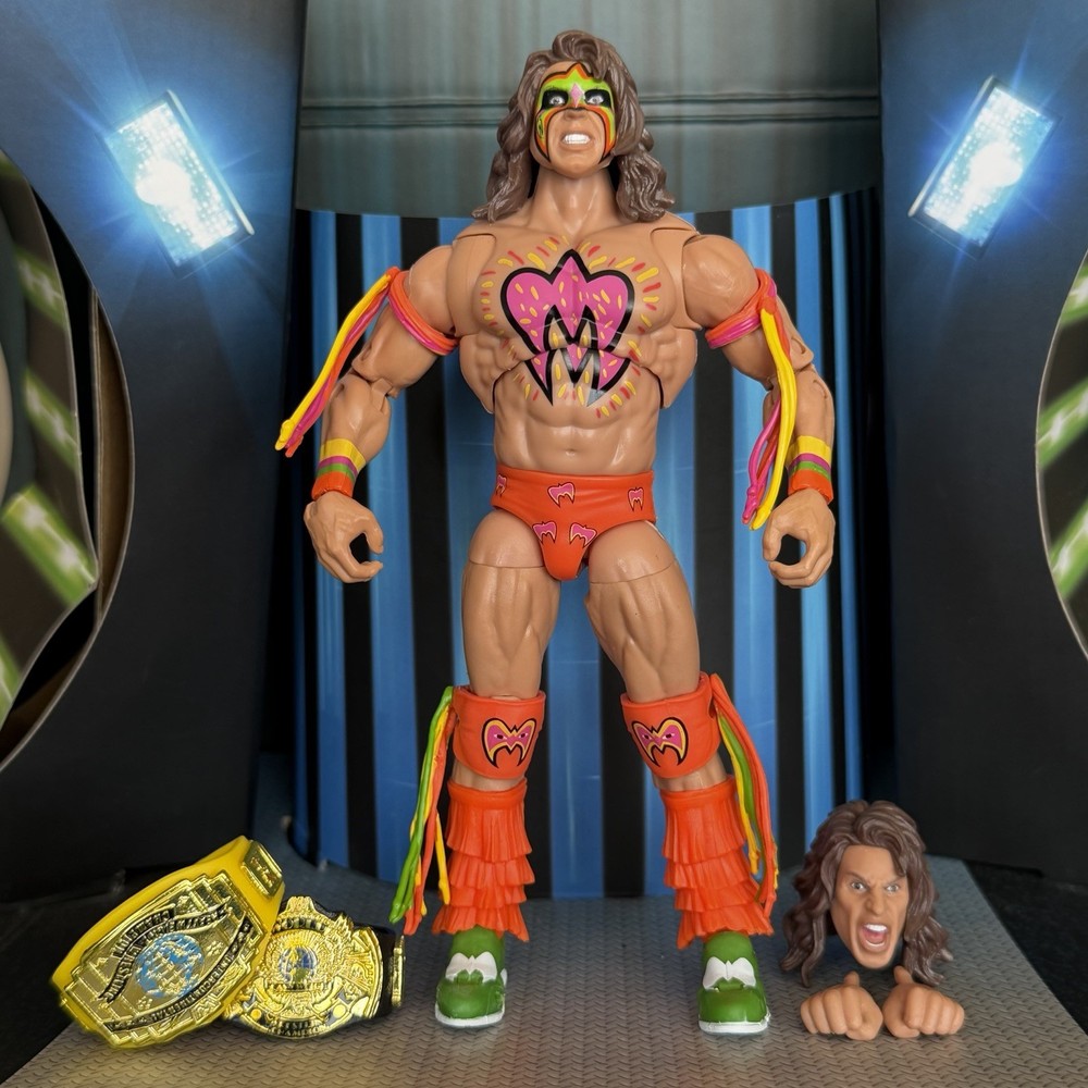 WWE Ultimate Warrior Fan Takeover Ultimate Edition Mattel Figure 100% Complete