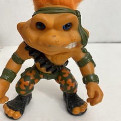 Battle Trolls Sargeant Troll Camouflage Orange Hair Hasbro 1992
