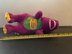 12 inch singing barney.