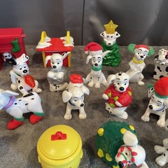 Vintage Disney’s/ Mc Donald’s PVC Toys Lot Of 20 Christmas Theme 101 Dalmatians