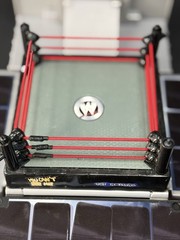 WWE WWF Micro Aggression Crash & Bash Playset Cage Match Jakks RING CAGE ONLY