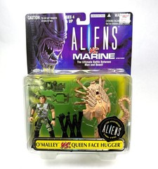 O’Malley vs Queen Face Hugger Vintage Aliens vs Marine Set New 1996 Kenner