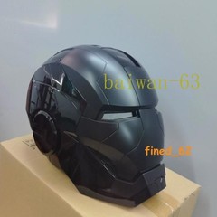 US STOCK Iron Man 1:1 Matte Black MK5 Helmet Deformable Voice Control Wearable