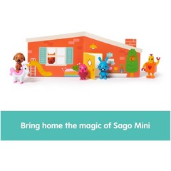 Figurine Pack with 6Toy Figures and Folding Playhouse Kids Toys for Boys & Girls