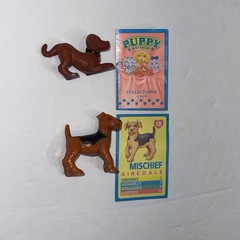 Vintage 1993 Puppy In My Pocket Figure Card Lot Ricky Labrador Mischief Terrier