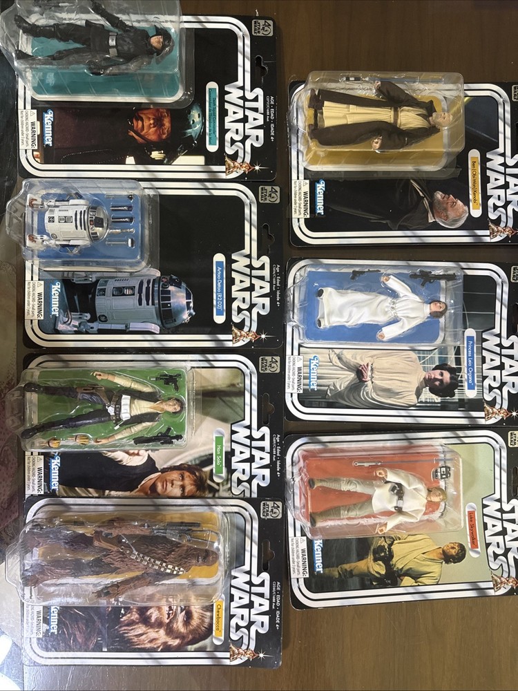 Hasbro Star Wars: The Black Series 40th Anniversary Lot Of 7 New in Box