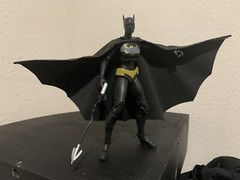 Custom Batman Batgirl CASSANDRA CAIN Leather Wired Cape Mcfarlane NOT FIGURE
