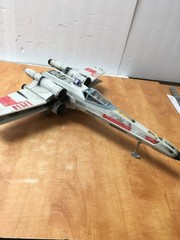 Star Wars Luke Skywalker’s X-Wing Fighter 1998 WORKING missing missiles &