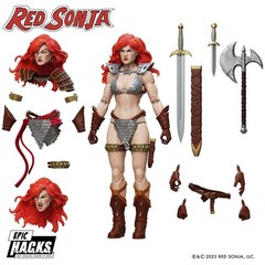FRAZETTA 7″ CONAN THE BARBARIAN & HORSE, RED SONJA, MYTHIC LEGIONS, WOLF MEDUSA