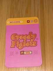 M Cute! Greedy Piglets Blind Box Confirmed Light Up Burger Piglet Figure