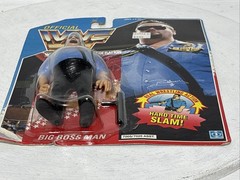 WWF Hasbro Big Boss Man Hard Time Slam Figure SEALED W/ Protector