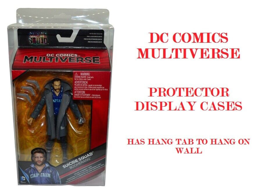 4 DC Comics Multiverse Action Figures Clear Plastic Protective Case Display Box