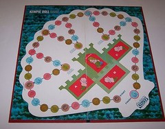 Kewpie Doll Board Game Parker Brothers Vintage 1963 missing shells