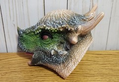 6 Lot Dinosaur Hand Puppets Rubber Dinosaur Head Puppet 3D Realistic Vary Nice
