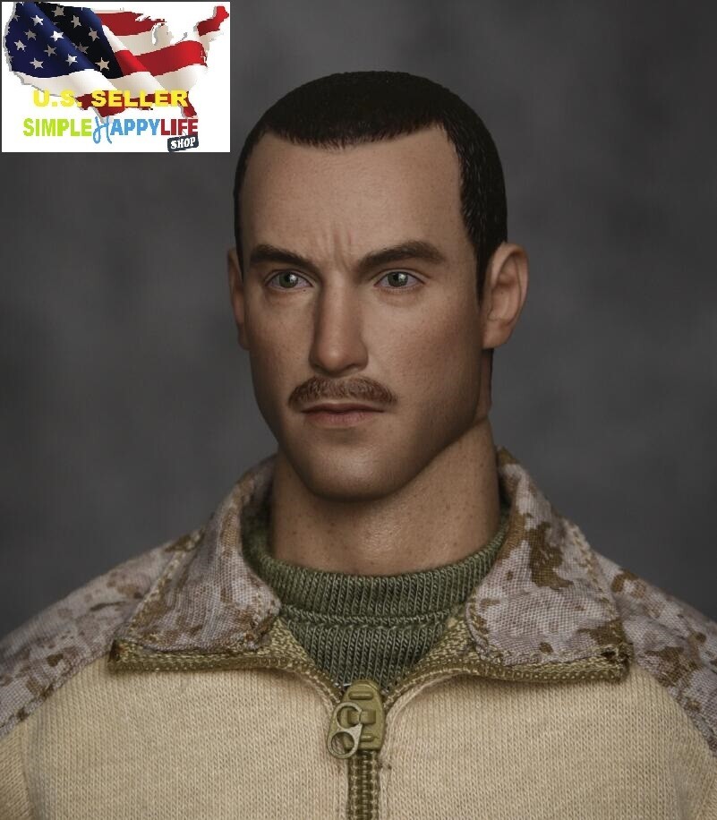 1/6 Male Head Marine Soldier for 12″ Figure Hot Toys worldbox phicen ❶USA❶