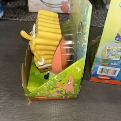 New Vintage 2000 MATTEL Nickelodeon Spongebob and Squidward Lot of 2