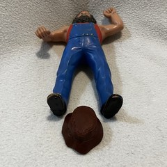 Vintage WWE WWF LJN Superstars Hillbilly Jim Wrestling Figure with Hat
