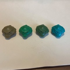 Vintage 1991 TMNT Ralston Eraser Heads In Original Wrapper & Different Color Hue