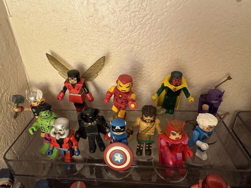 Marvel Minimates Classic Avengers Lot. Captain America. Ironman. Thor. Hulk.