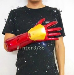 1:1 Wearable Iron Man Replica Hand Arm LED Light Gloves Cosplay Right+Left 1Pair