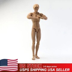 US Mirrfig 1/12 Male Super Flexible Moveable Thin Joint Body Model For 6″ Figure