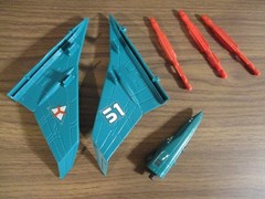Vintage 1989 Kenner Mega Force BACKLASH Air Assault Rapid Deployer Attack Jet