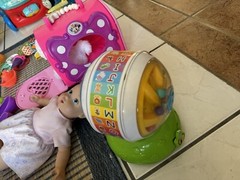Toy bundle 30+pieces plus free diaper gift of 50