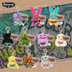 Fuggler Funny Ugly Monster Keyrings Plush Squidge Stuffed Doll Toys Pendant Gift