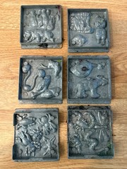 8 ToyMax Creepy Crawler Molds 1960’s ? & 1992 Frankenstein Monster Mummy Bats