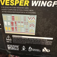 Acid Rain Vesper Wingflux 1:18 GI Joe Cobra Colors JoeFest Exclusive NIH