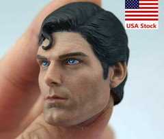 1/6 Male Super Hero Christopher Reeve Head Sculpt Fit 12″Action Figure Body